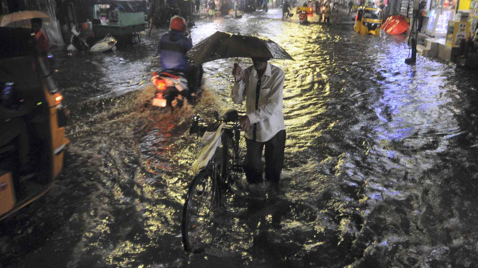 Heavy Rain Lashes Chennai, Neighbourhood; SDRF Team In Position ...