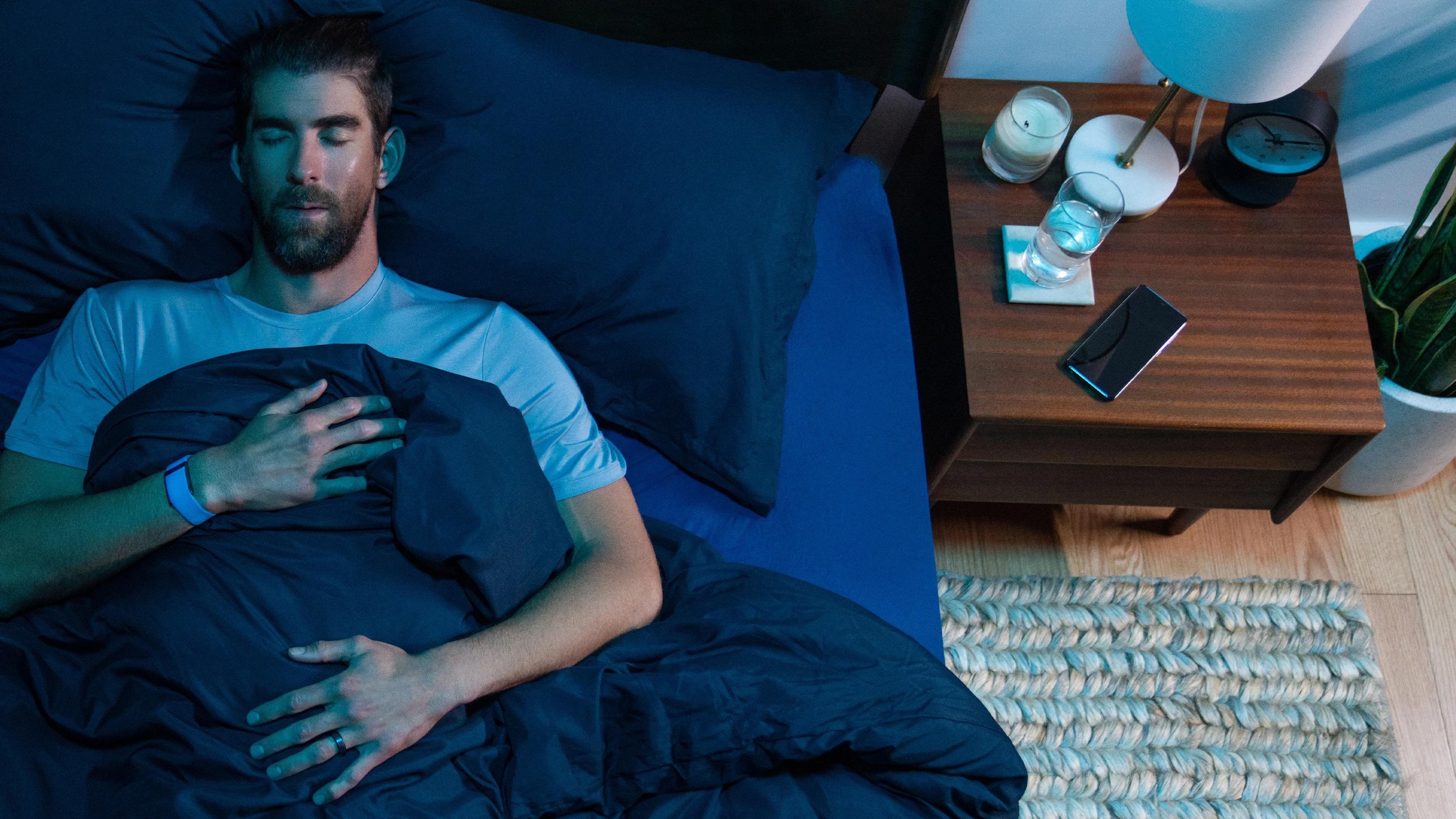 Michael Phelps sleeping