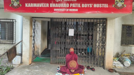 Mumbai University, MU campus, Mumbai University protest, MU students hostel accomodation, mumbai university, indian express news