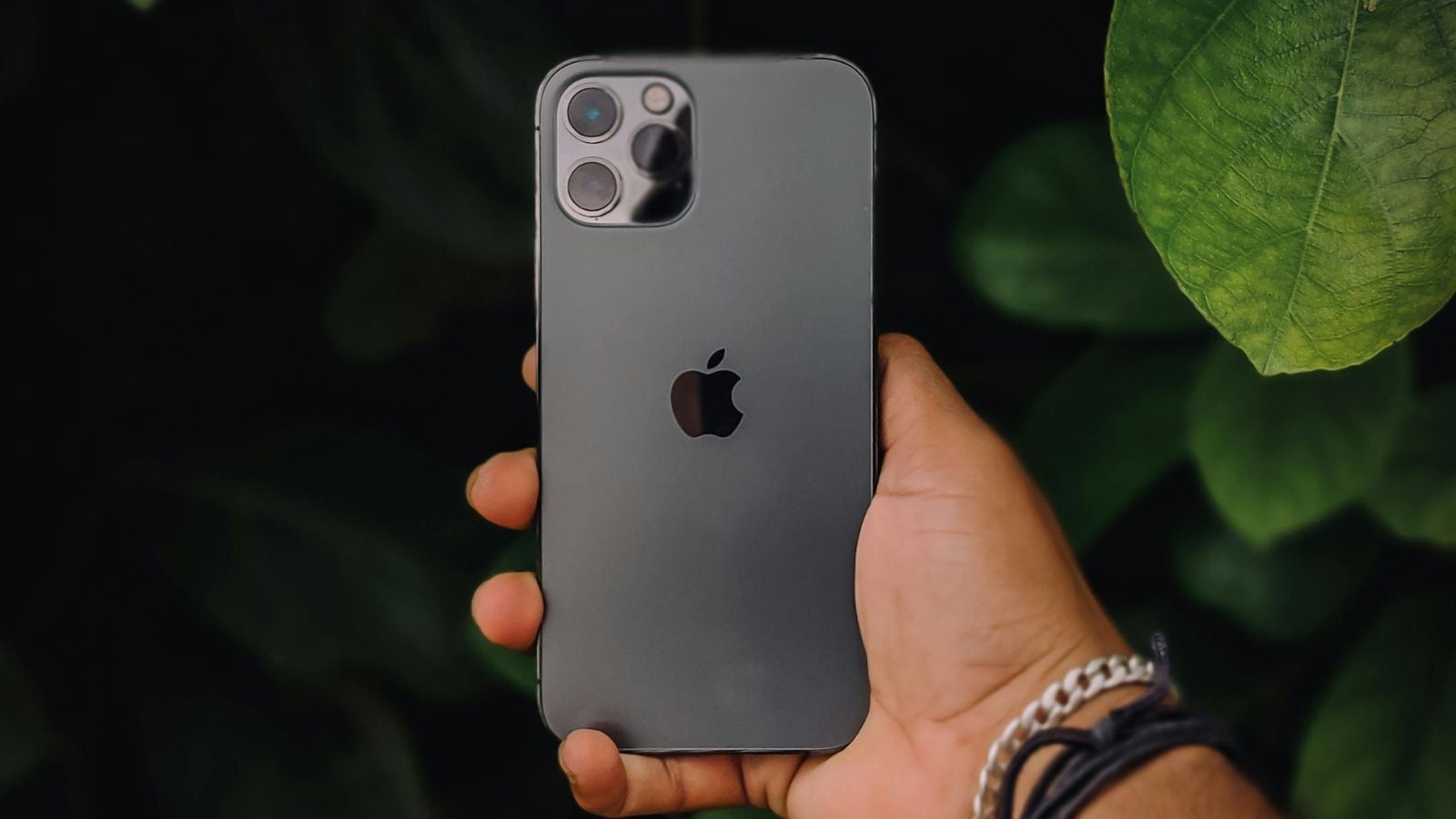 A man holding an iPhone