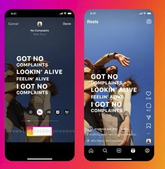 Instagram adds song lyrics to display on Reels here's how to use them