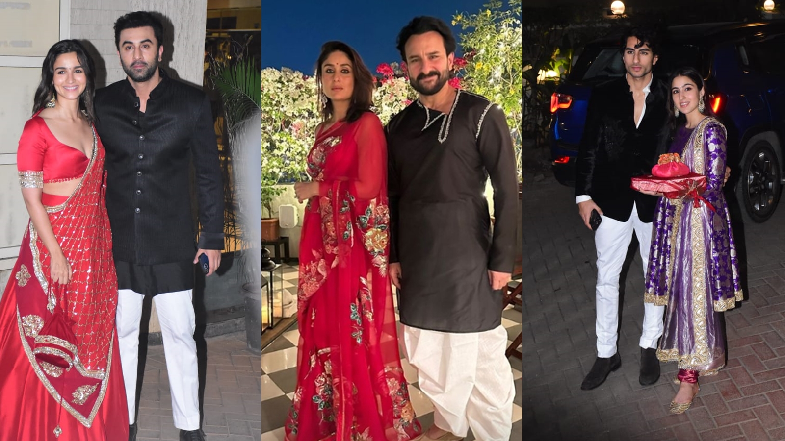 Alia Bhatt stops Ranbir Kapoor for a quick photo session at Kareena Kapoor-Saif Ali Khan’s Diwali bash, see pics and videos | Bollywood News
