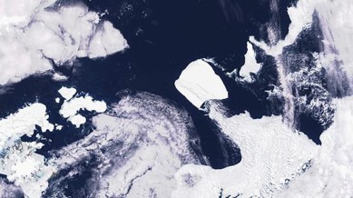 world's largest iceberg drifts beyond antarctic waters