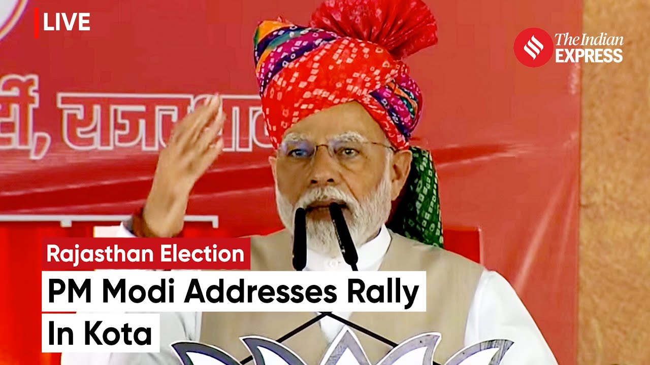 Pm Modi In Kota Live Pm Narendra Modi Addresses Public Meeting In Kota