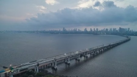 Mumbai Trans Harbour Link, MMRDA, MTHL, BJP, intelligent transport systems, India’s longest sea bridge, sea bridge mumbai, mumbai sea bridge, mumbai longest sea bridge, indian express news