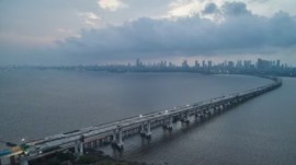 Mumbai Trans Harbour Link, MMRDA, MTHL, BJP, intelligent transport systems, India’s longest sea bridge, sea bridge mumbai, mumbai sea bridge, mumbai longest sea bridge, indian express news