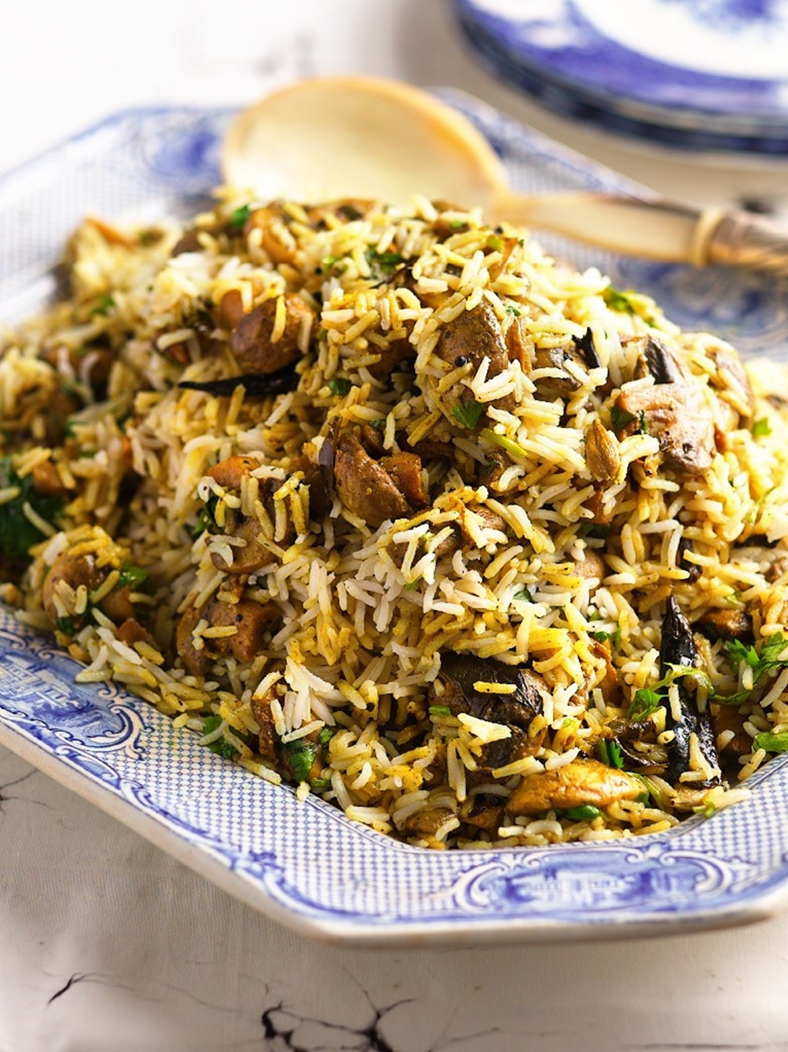 mushroom biryani