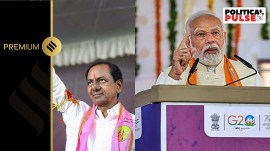 Telangana Chief Minister K. Chandrashekar Rao and Prime Minister Narendra Modi (right). (PTI)