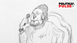 AIMIM president Asaduddin Owaisi. (Sketch by E P Unny)