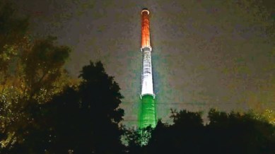 Vinai Kumar Saxena, V K Saxena, Delhi’s skyline transformed, Rajghat power plant chimney, delhi news, India news, Indian express, Indian express India news, Indian express India