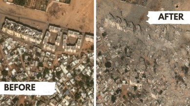 4 satellite images chart Israel’s invasion of Gaza | World News - The ...