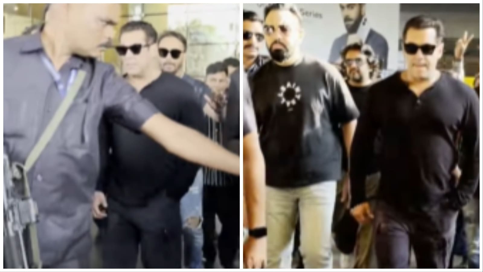 Salman Khan’s heavily armed security successfully guards him from fan