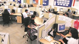 The S&P Global India Services Purchasing Managers' Index fell to 58.4 last month from September's 61.0 and lower than the Reuters poll expectation of 60.5.