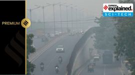 smoggy Delhi Vehicles move on a road amid smog, in New Delhi, Thursday, Nov. 9, 2023. The air quality in Delhi was recorded in the 'severe' category on Thursday morning. The Air Quality Index (AQI) stood at 420 at 8 am, compared to 426 at 4 pm on Wednesday. (PTI Photo/Kamal Singh)