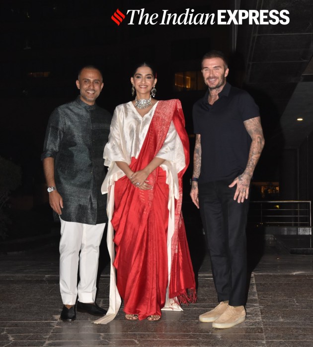 sonam kapoor david beckham, david beckham india, david beckham sonam party