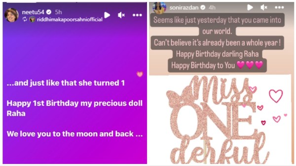 Soni Razdan and Neetu Kapoor wish Raha on birthday.