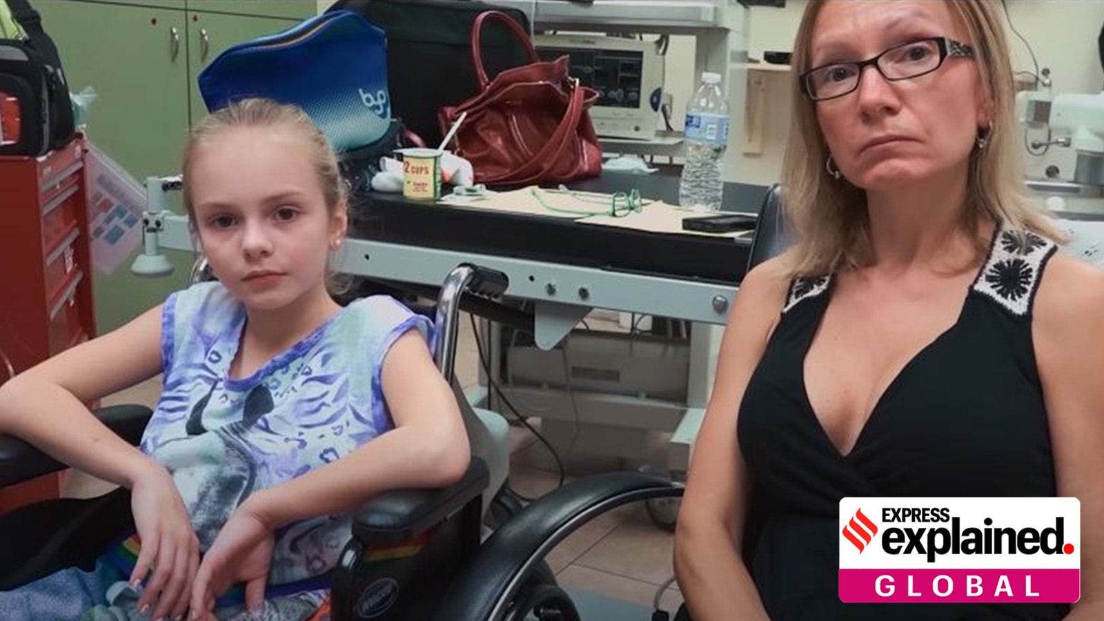 A still from the Netflix documentary 'Take Care of Maya', showing Beata and Maya Kowalski.