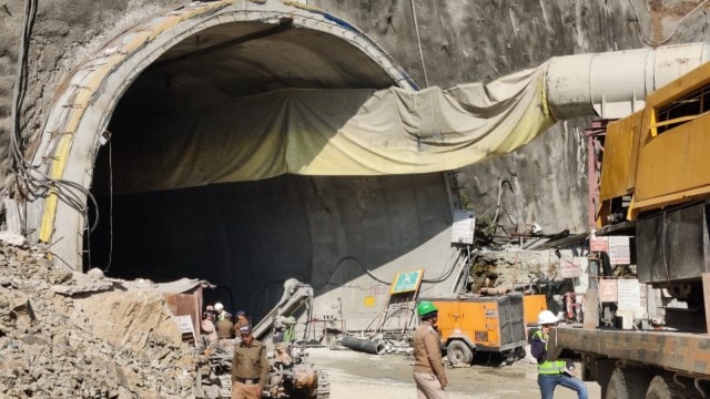 An under-construction tunnel in northern Uttarakhand collapsed early on Sunday morning, trapping 40 workers in it and kicking off a laborious rescue operation spilling over to a second day. 