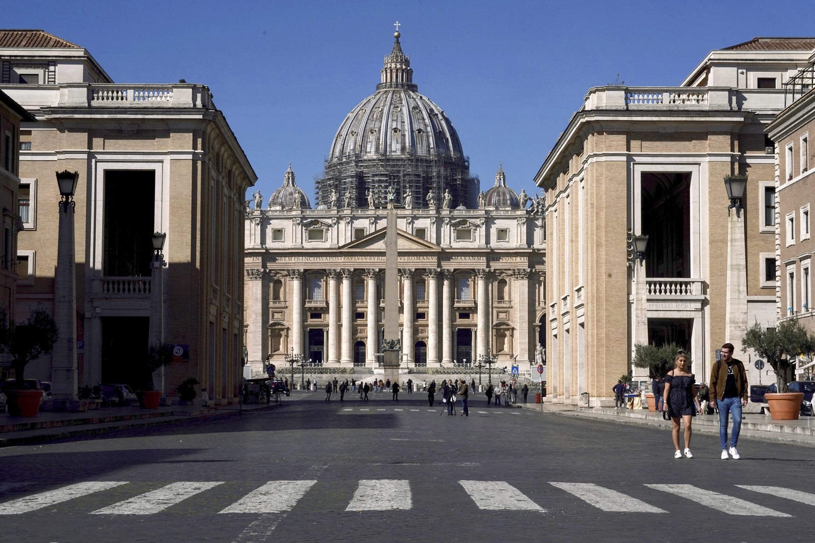 A View Of St. Peter'S Basilica At The Vatican, March 11, 2020. In The United States, The National Conference Of Catholic Bishops Rejects The Concept Of Gender Transition, Leaving Many Transgender Catholics Feeling Excluded. On Wednesday, Nov. 8, 2023, The Vatican Made Public A Sharply Contrasting Statement, Saying It’s Permissible, Under Certain Circumstances, For Trans Catholics To Be Baptized And Serve As Godparents. (Ap Photo/Andrew Medichini, File)