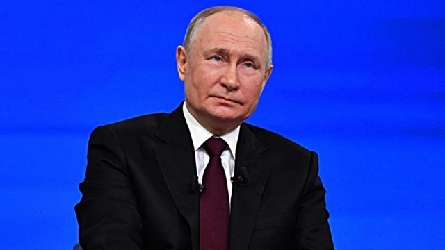 Russian President Putin holds his annual press conference in Moscow