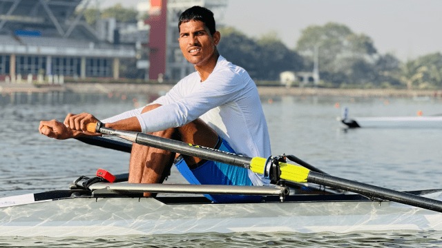Arvind rowing asian Games Medal