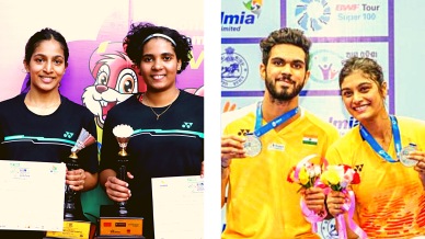 Indian badminton players