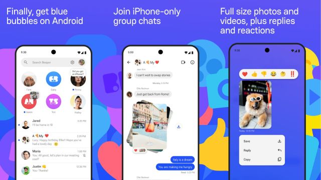 Beeper Mini, the iMessage app for Android, gives you the blue bubble ...