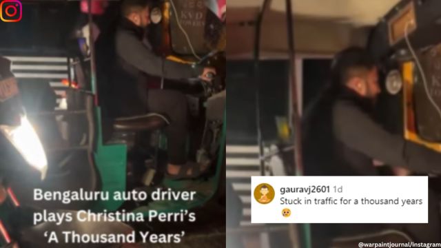 Bengaluru auto driver plays Christina Perri song.