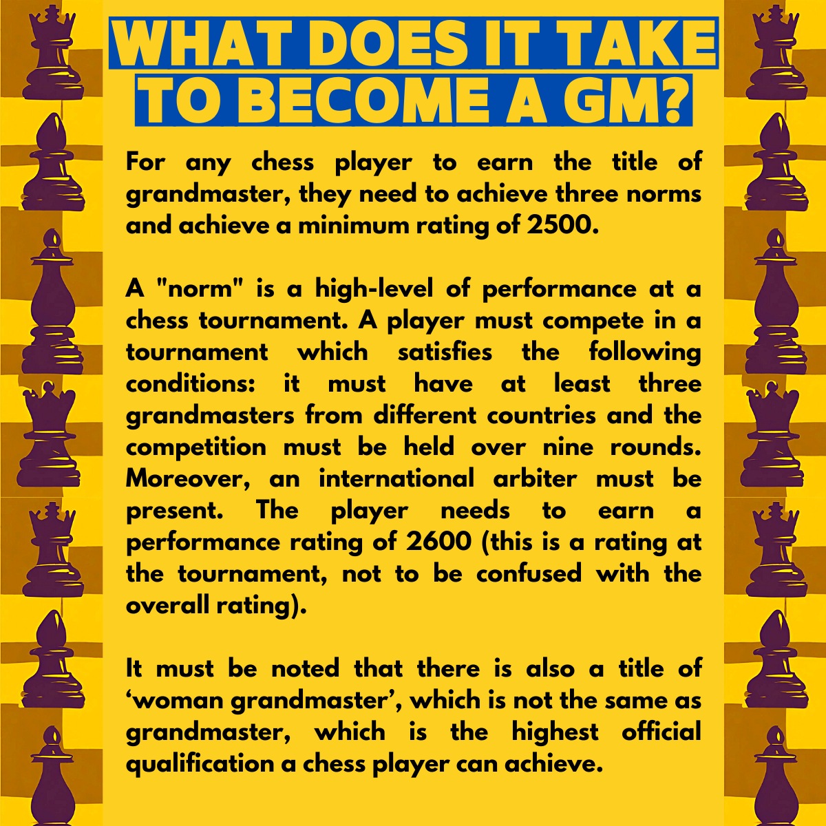 Men, women and chess skill: The whole truth (1)