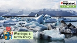 Melting glaciers.