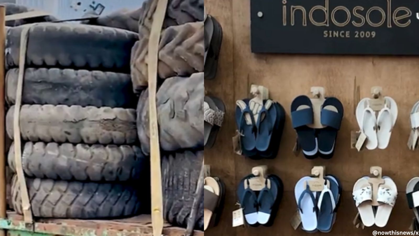 Making sandals using truck tires - YouTube