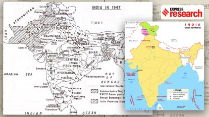 List of Indian States, UTs and Capitals on India Map