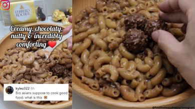 Ferrero Rocher pasta.
