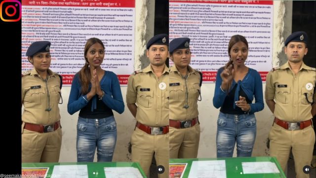 Flanked by cops, woman apologises for her viral dance at Andheri railway station