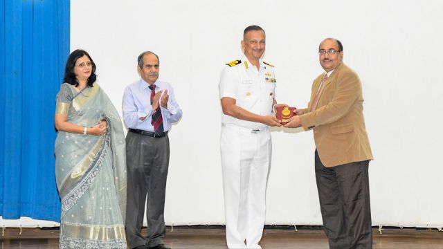 INS Shivaji receives 'Vir Chakra' of Late Vice Admiral Chowdhury