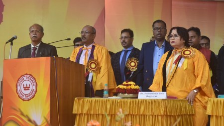 TMC Raj Bhavan tussle, Governor CV Ananda Bose, CM Mamata Banerjee, JU convocation, Jadavpur University, UGC chairman M Jagadesh Kumar, University Grants Commission, indian express news