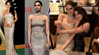 Khushi Kapoor- Sridevi- Janhvi Kapoor- The Archies premiere