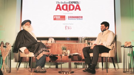 Sadhguru Jaggi Vasudev, Sadhguru Jaggi Vasudev interview, Sadhguru Jaggi Vasudev adda live, slum-like conditions, Indian express news, current affairs