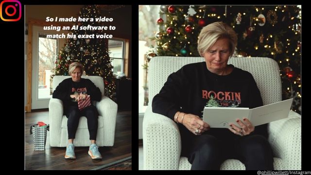 Man uses AI software to create late father’s voice to surprise mom on Christmas