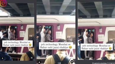 Man’s unique approach to listen to music in ‘handsfree’ manner on local train goes viral