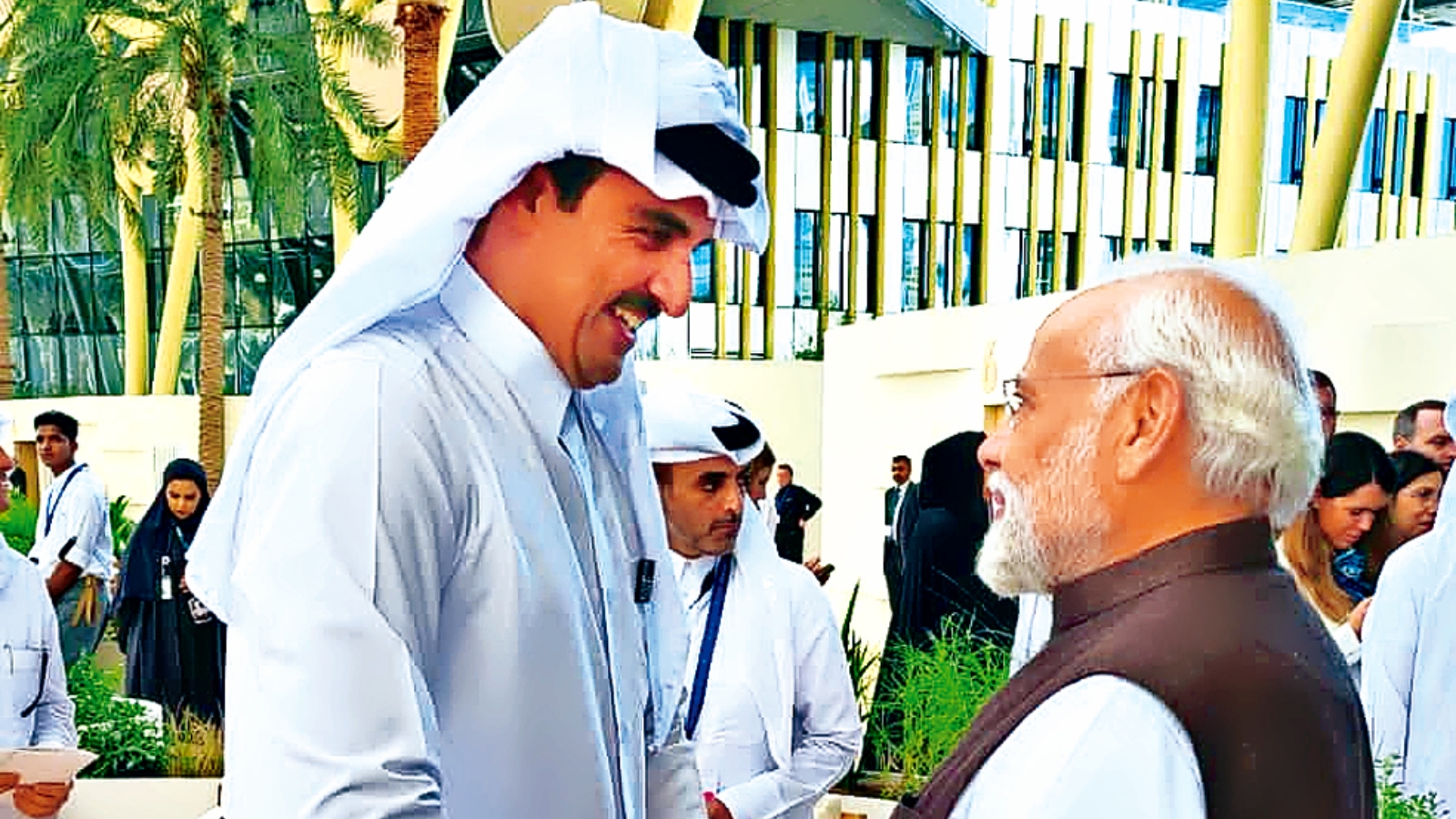 PM meets Qatar Emir first time after death penalty to 8 ex Navy men