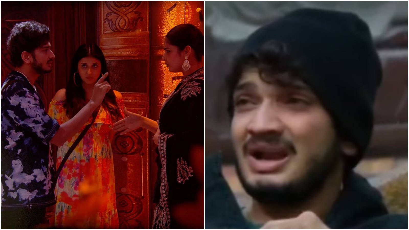 Munawar Faruqui breaks down as Ayesha Khan accuses him of being involved  with multiple women: 'If Bigg Boss opens the door, I will walk out