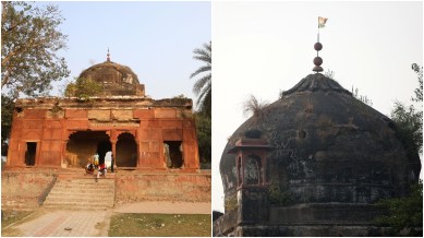Shah Jahan-era tomb, Red Fort, Greater Noida, Mughal era, red sandstone monument, Shah Jahan-era structure, Ikram Khan’s tomb, Greater Noida’s Kasna Park, indian express news