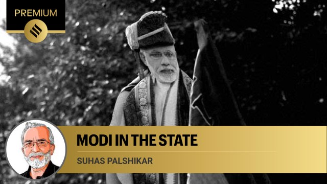 Since Narendra Modi landed onto the national scene, the focus on his persona has remained an important element of BJP’s politics. (Express Photo by Tashi Tobgyal)