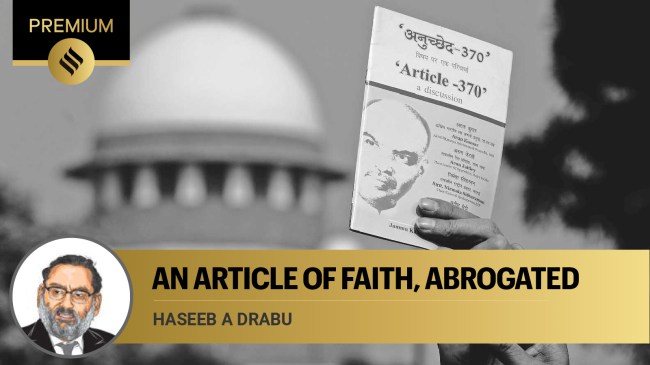 Few of the 140 crore and more Indians would have believed that the SC will strike down the abrogation of Article 370 as passed by Parliament. (Express photo by Praveen Khanna)
