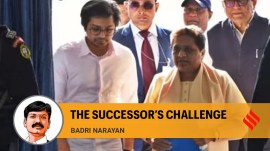 Mayawati, supremo of the party which once claimed to practise alternative politics, has anointed Akash Anand, her nephew, as her successor, directing him to strengthen the BSP in states where it is weak. (Express File Photo)