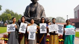 TMC protest Giriraj Singh Parliament