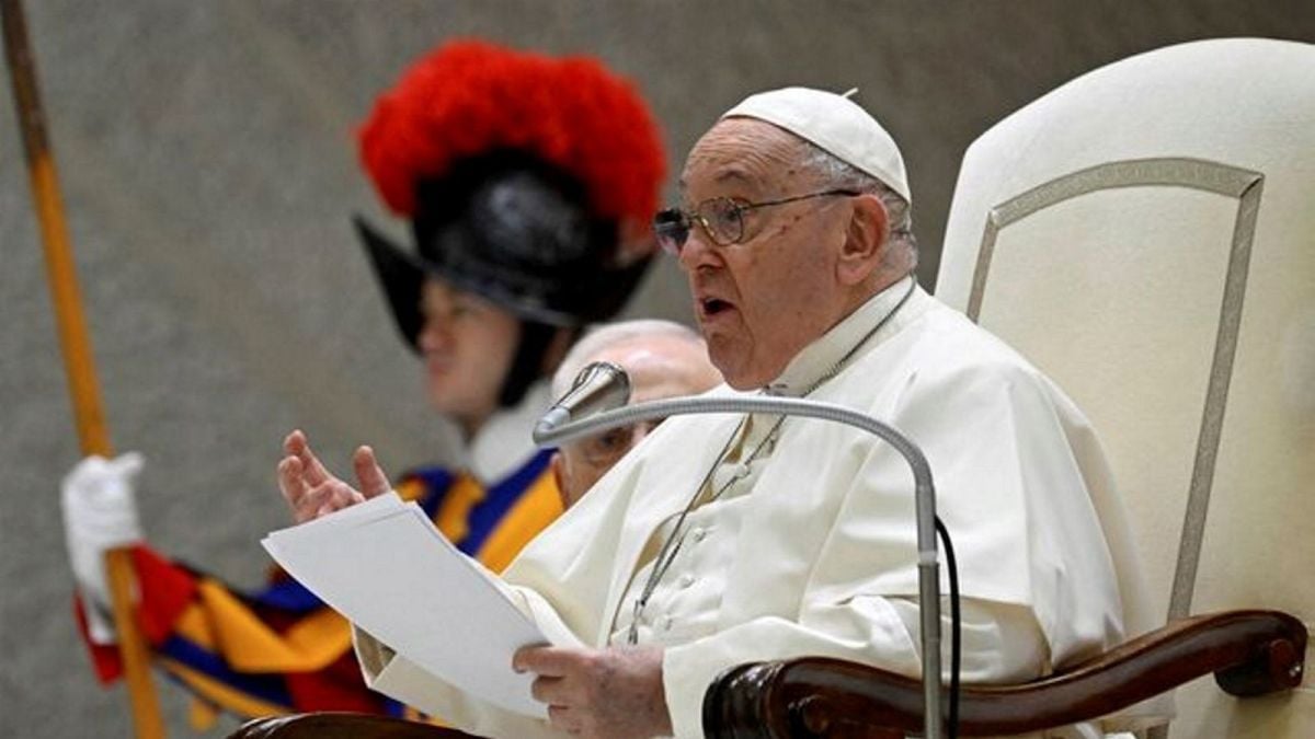 Pope Francis holds a weekly general audience, at the Vatican, December 13, 2023. Vatican Media/Handout via REUTERS