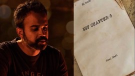 Prashanth Neel (L) and poster of KGF 3 (R)