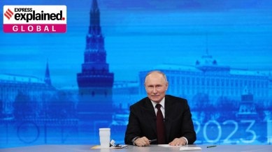 Russian President Putin holds his annual press conference in Moscow